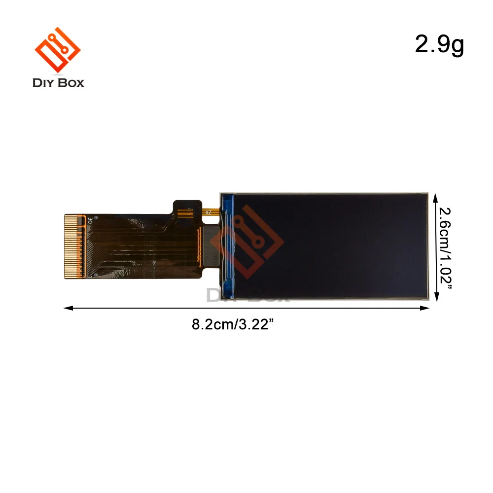 1.9 Inch TFT LCD Display 170x320 ST7789 Driver 30PIN High-definition IPS LCD Screen Support SPI/8-bit Parallel Port Interface