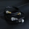 New Braided Bracelets Women Men Fashion Punk Pearl Open Cuff Bracelet Bangles Stainless Steel Wrist Metal Jewelry Accessories 3