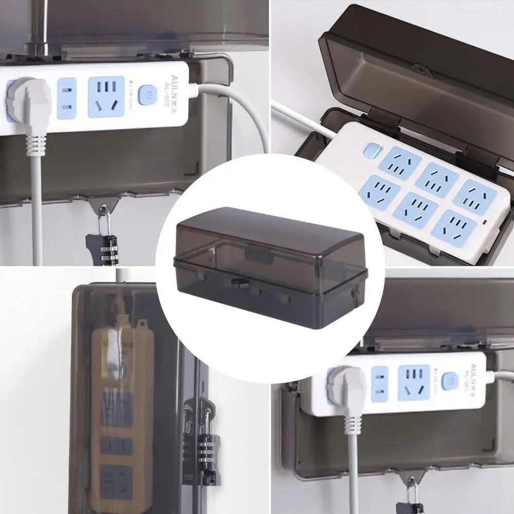 Outdoor Electrical Boxes Waterproof Cable Management Box Rain-Proof Weather Proof Plug Box Outdoor Extension Lead Cover