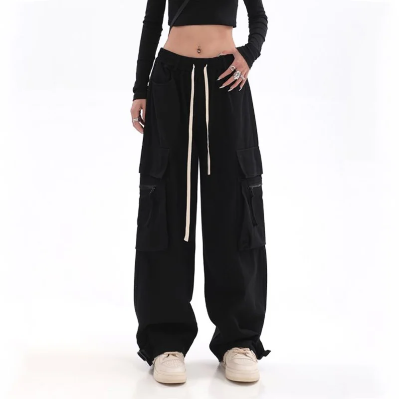 ★CERRIC★POCKET WIDE CARGO PANTS★1837★Black★韓国★大人気 ☆CERRIC☆POCKET WIDE CARGO PANTS☆1844☆White☆韓国☆大人気