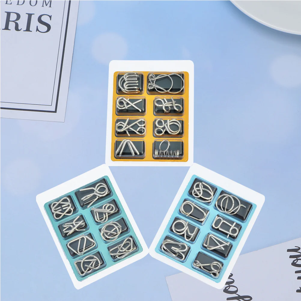 

24 Fun Practical Trick Brain Teaser Mind Game Playthings Toys for Adults School Home