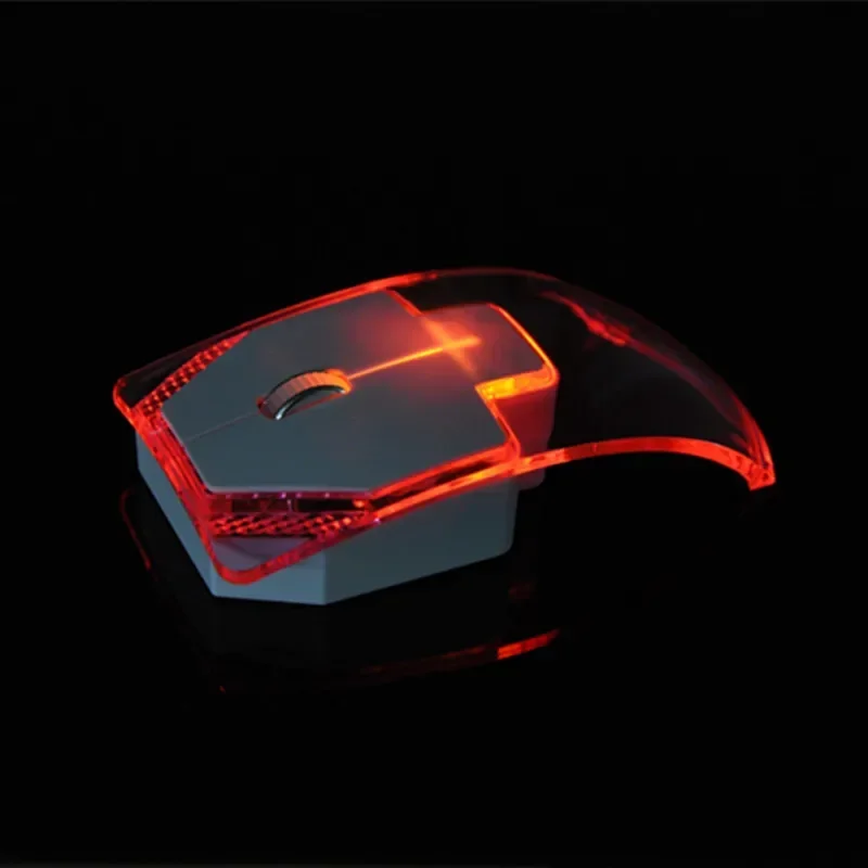 New wireless mouse colorful creative transparent luminous mute mouse girls office holiday gift fashion