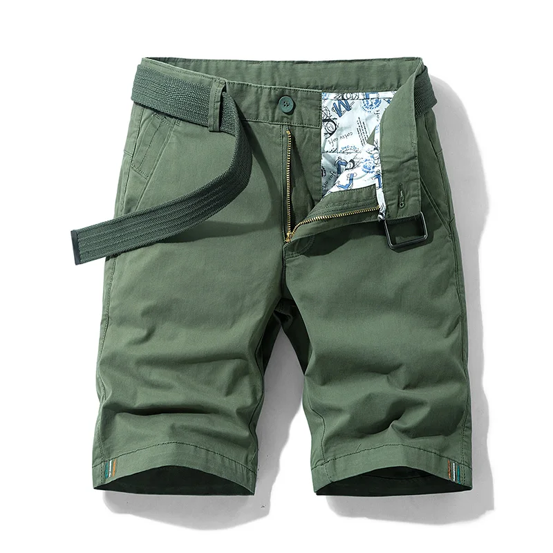 Summer New Cargo Shorts Men's Mountaineering Sports Loose Fifth Pants Casual All-Matching Straight Beach Stretch Capri Pants