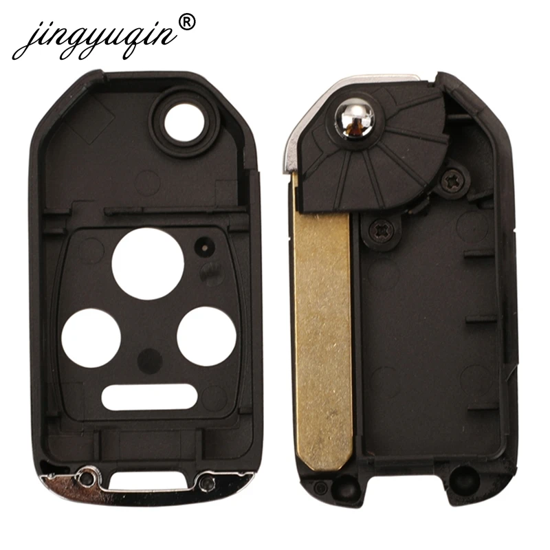 Key Shell 2/3/4BTN Modified Filp Remote Fob Case For Honda Fit CRV Civic Insight Ridgeline HRV Jazz ACCORD 2003-2013