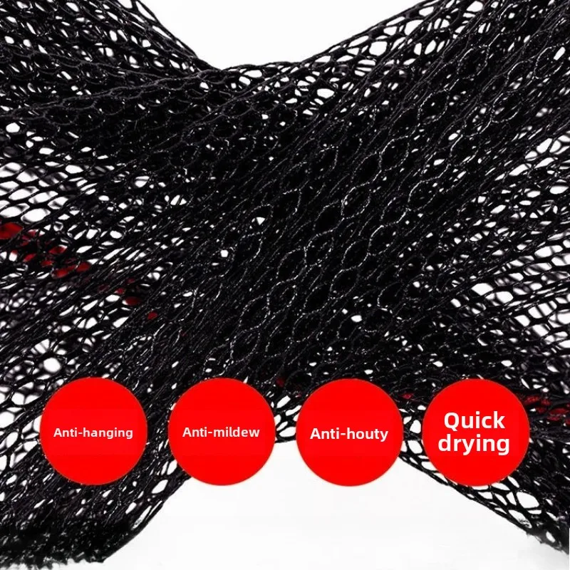 Thickened Fish Protection New Black Pit Fish Protection Nano Coating Rubber Card Edge Fishing Protection Fishing Net Mesh Pocket