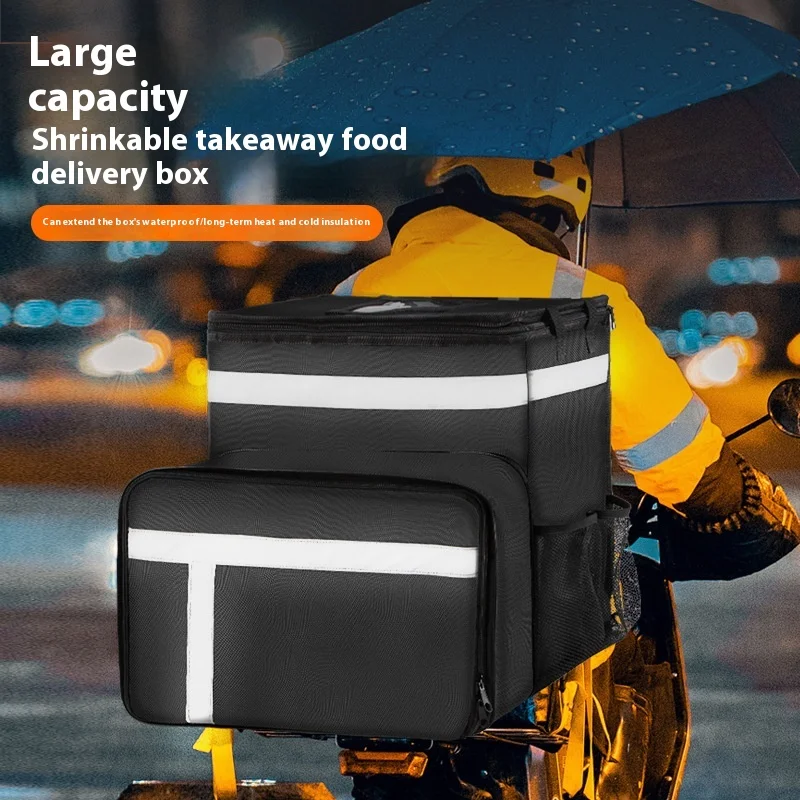 Pizza Delivery Bag Portable Delivery Box Large Capacity Thick Insulation Bag Deliverybag Outdoor Picnic Cycling Backpack