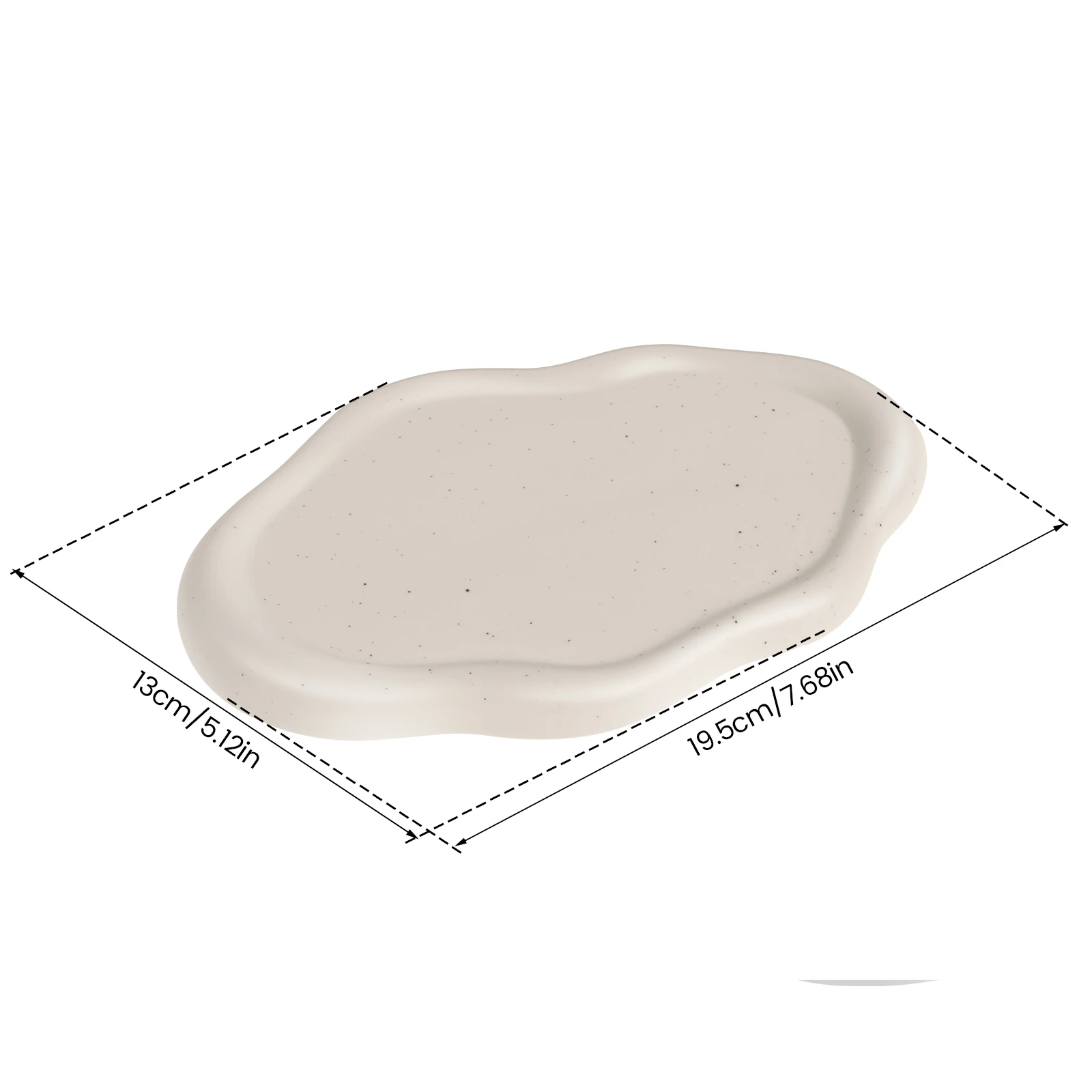 Ceramic Jewelry Tray Cloud Shaped Reusable