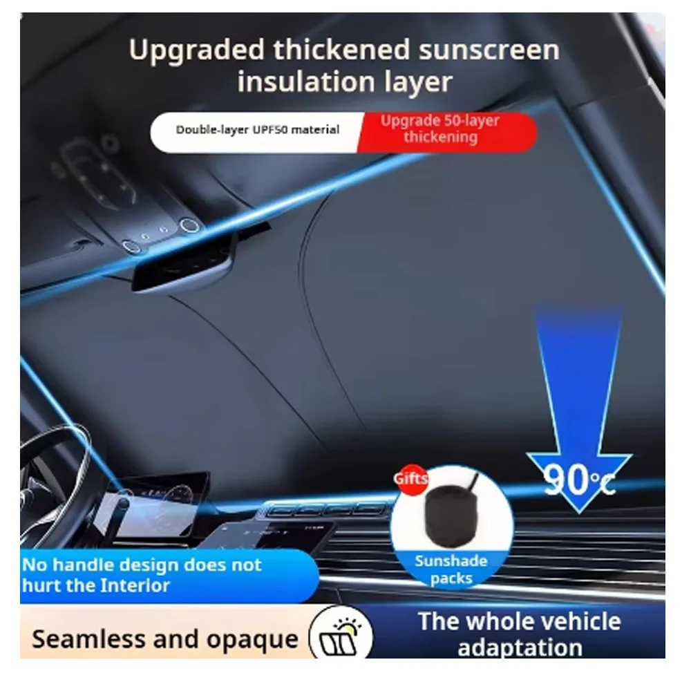 For Chery Omoda 5 C5 E5 Sunshades UV Protection Curtain Sun Shade Visor Front Windshield Protector Car Accessories