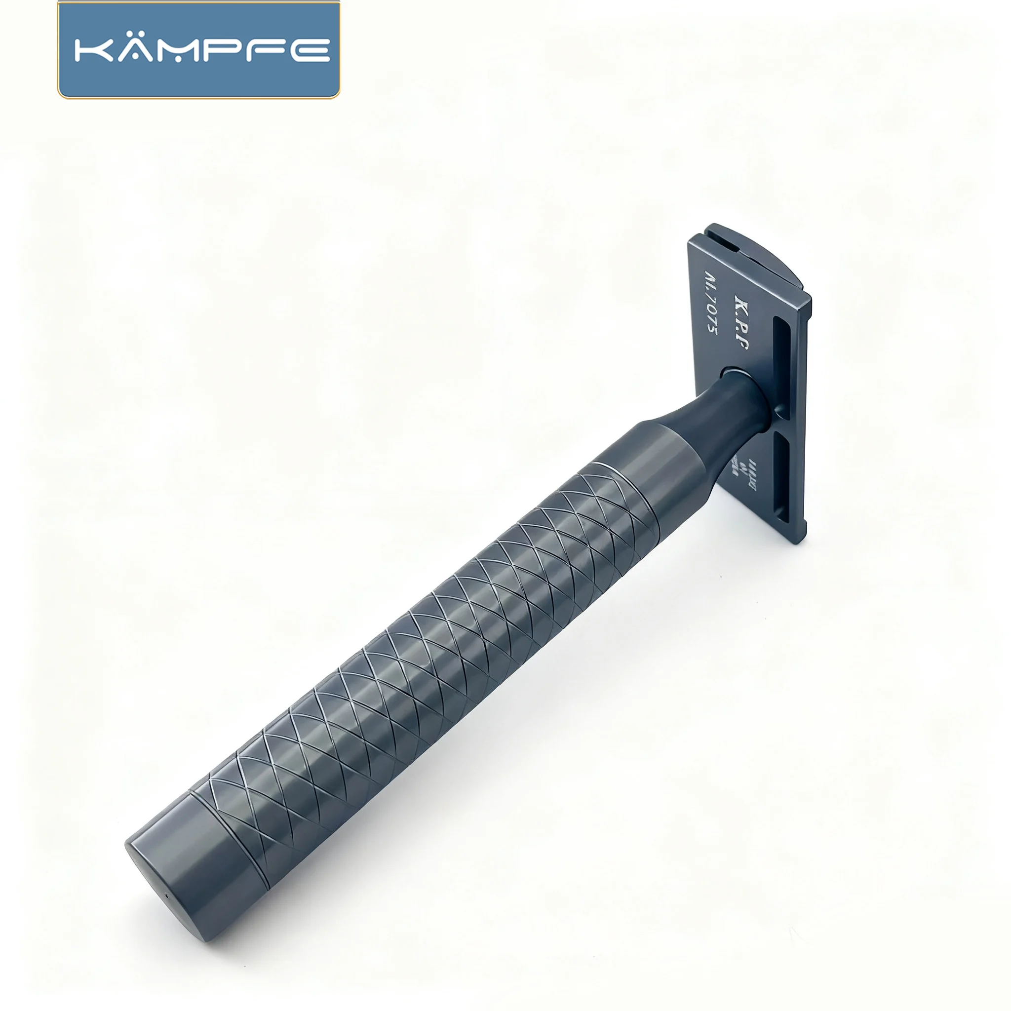 KAMPFE 알루미늄 CNC 가공 핸들 경량 1단날 면도기 남성용 안전 면도기 미용실용 면도기