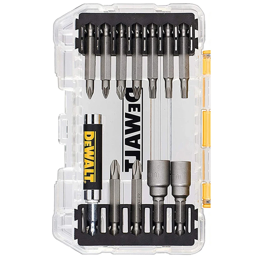 Dewalt 40 ピースインパクトドライバービットセットタフケース