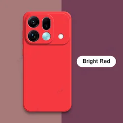 Luxury Dual Layer Soft Square Liquid Silicone Cellphone Case with Ultra Lens Protection for OPPO Find X9s Pro (Bright Red)