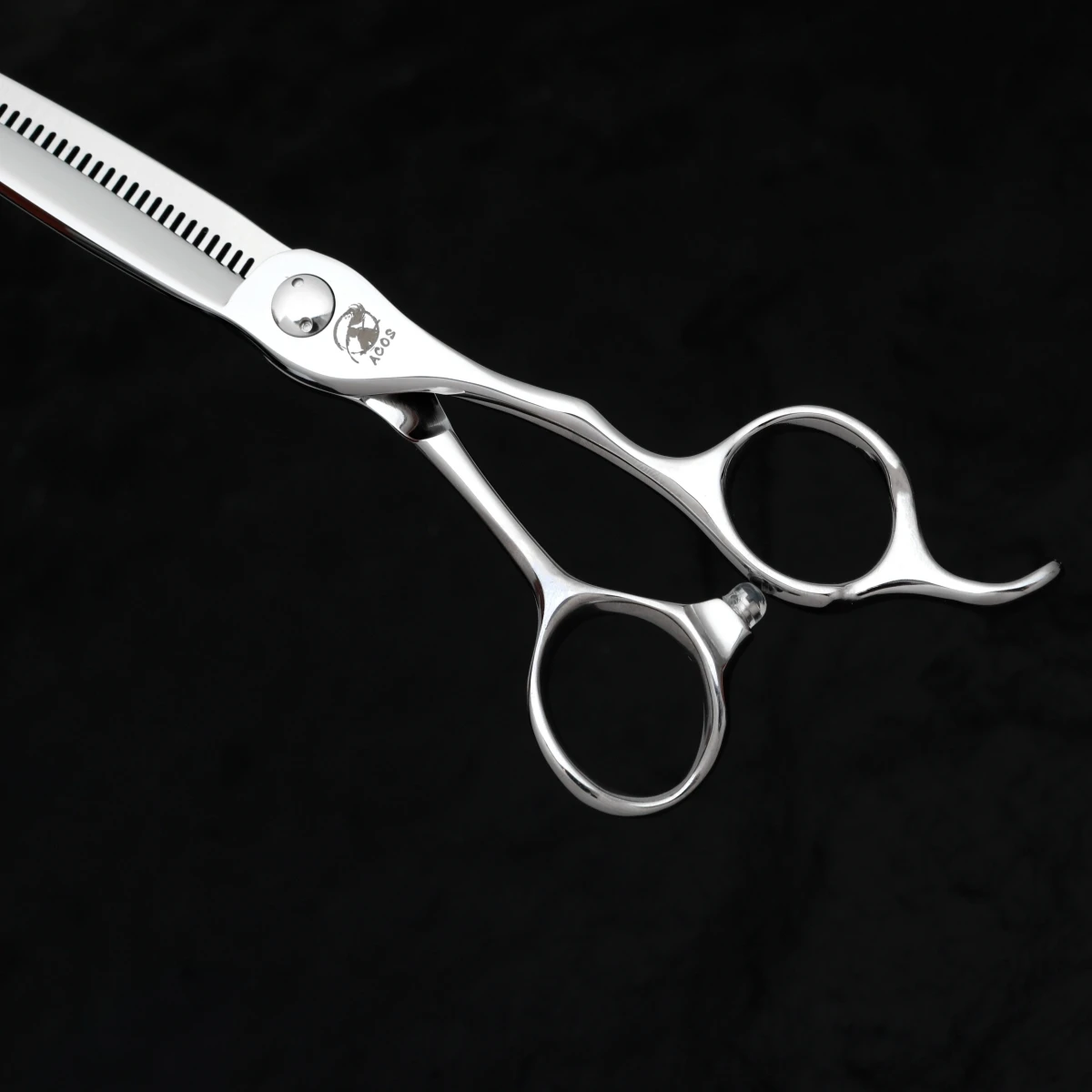 ACOS Professionelle Friseurschere aus japanischem 440C-Stahl, 6 Zoll, Ausdünnungsschere mit umgekehrter Klinge, geeignet für Salon und Familien-Styling – Detail 15