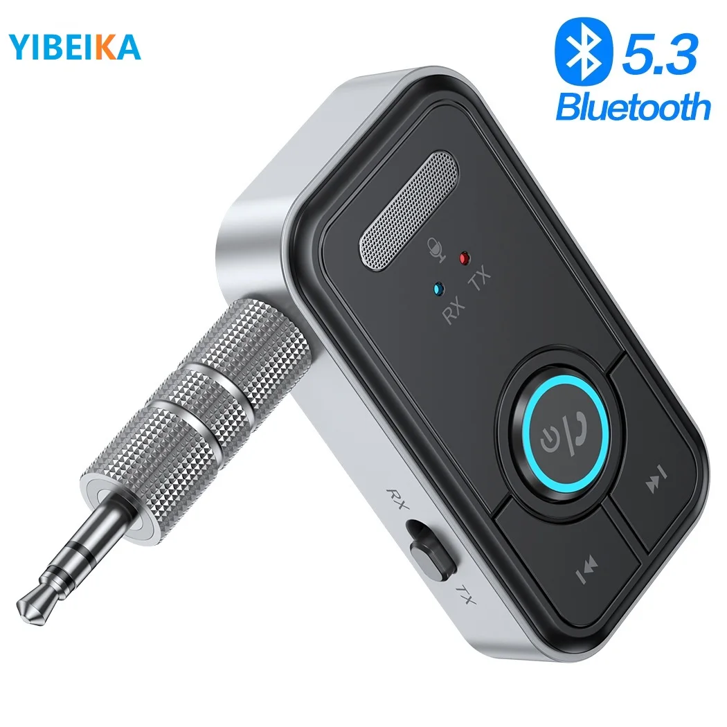 Bluetooth 5.3 Aux Wireless Audio Adapter 2-in-1receiver Transmitter 3.5mm  Jack For Wired Headphones Tv Speakers Car Mp3 Player - Wireless Adapter -  AliExpress