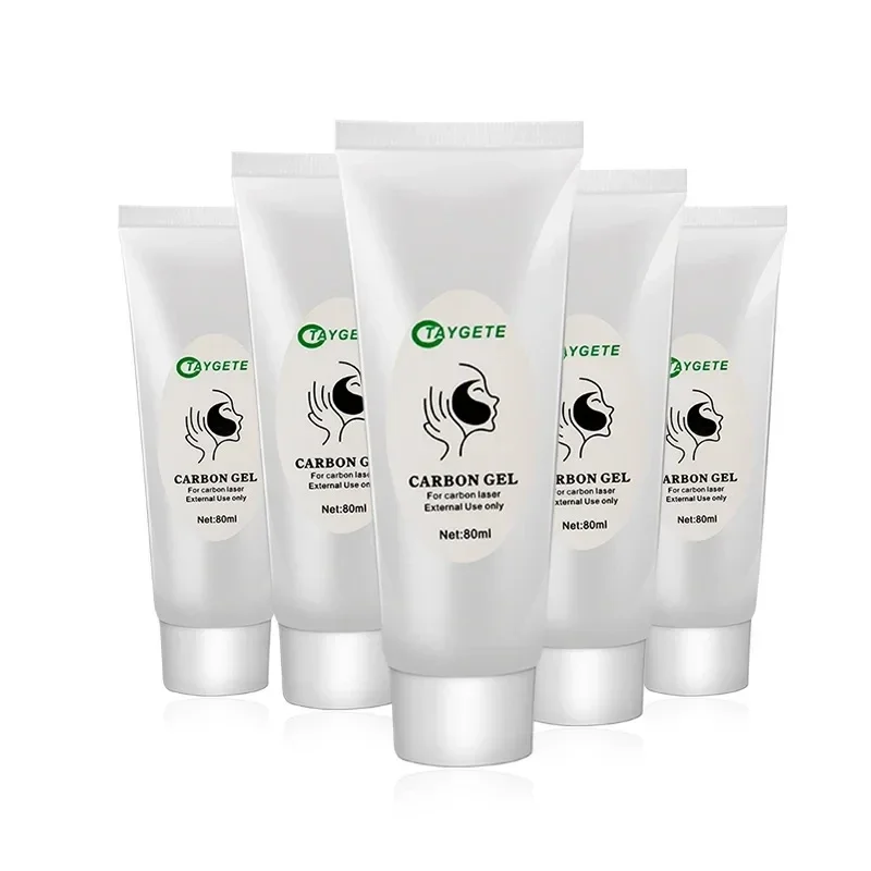 1/2/5Pcs Black Gel Mask For ND YAG Laser Skin Peeling Carbon Cream Whitening Facial Rejuvenation Moisturizing Peel Deep Cleaning