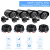 4pcs Full High Definition 1080P 2MP Security Analog Cameras Weatherproof CCTV Surveillance Camera Night Vision Motion Detection 1