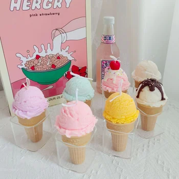 3D Ice Cream Candle Mold 1