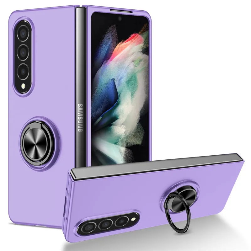Per Samsung Galaxy Z Fold 4 Case Armor Magnet Metal Ring Cover Posteriore Antiurto Per Custodie Paraurti Galaxy Zfold4 5G