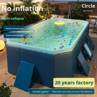 Piscine gonflable en PVC résistante à l'usure, pliable, pour enfants et nouveau-nés, pour la maison et l'extérieur 1
