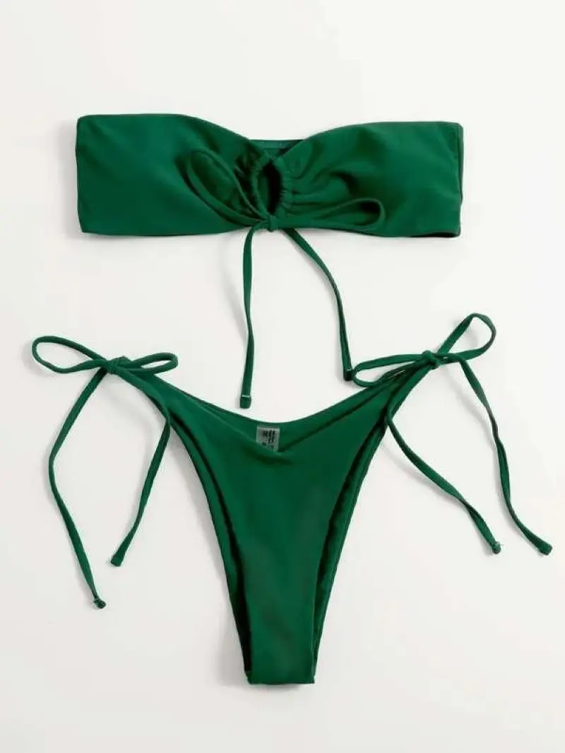 Купальник Бикини бандо с узлом