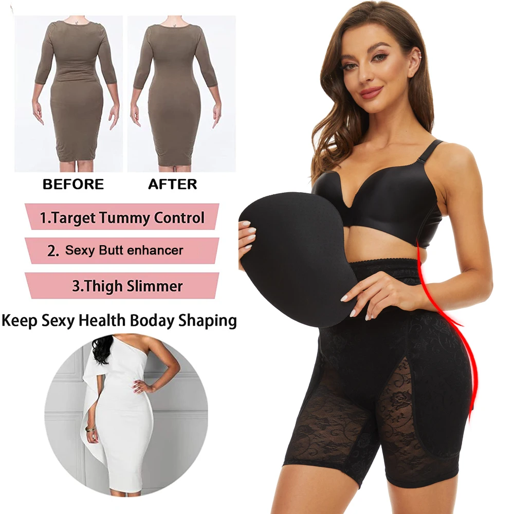 Sexywg Women High Waist Tummy Control Shapewear Shorts Body Shaper