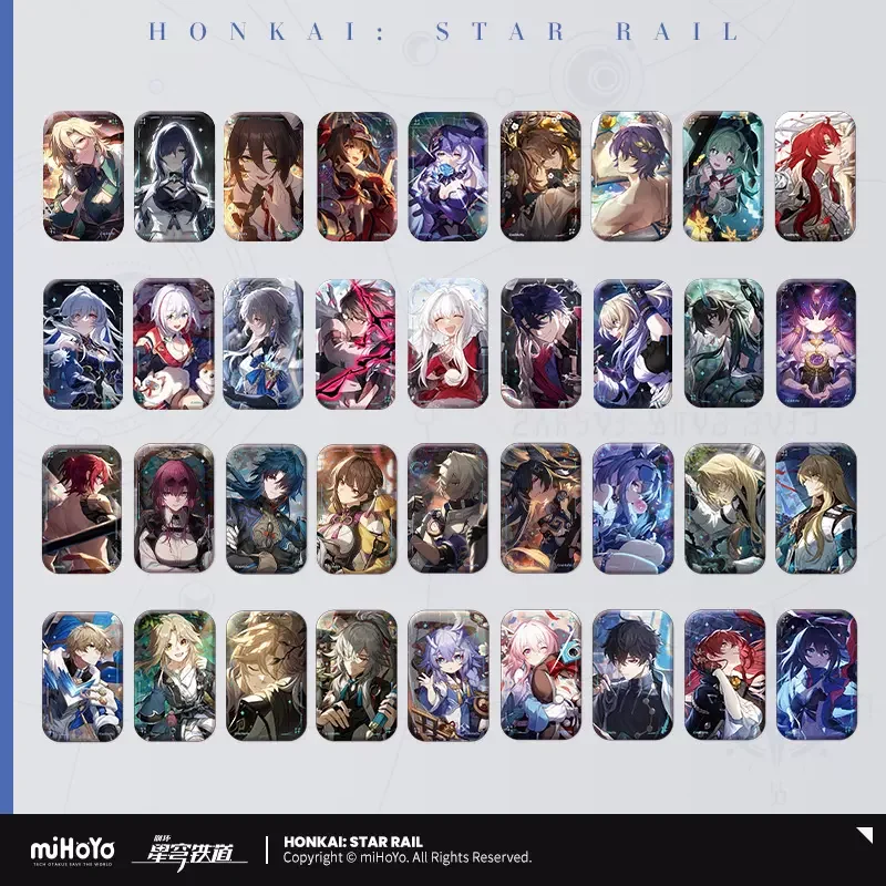 

Sunsyea Honkai Star Rail официальный Merch miHoYo оригинальный подлинный значок фотоконусной серии Dan Heng Himeko Jing Yuan Seele
