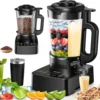 PRASKY 2400W Heating Blender 25000 RPM Heavy Duty Auto Clean Professional Blender For Smoothies Soups 55oz Glass Jar&A To-Go Cup 1