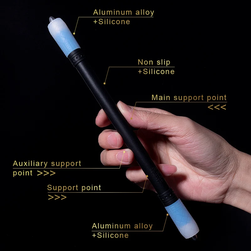 Can not write the author silicone professional revolving pen whole silicone wrapped revolving pen tool metal head