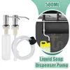 Kitchen Sink Liquid Soap Dispenser Pump 500ML Stainless Steel Liquid Soap Bottle Sink Mount Hand Pressure Soap Dispenser Bottle 1