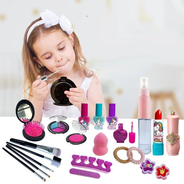 Novo meninas maquiagem jogar brinquedos crianças compõem kit