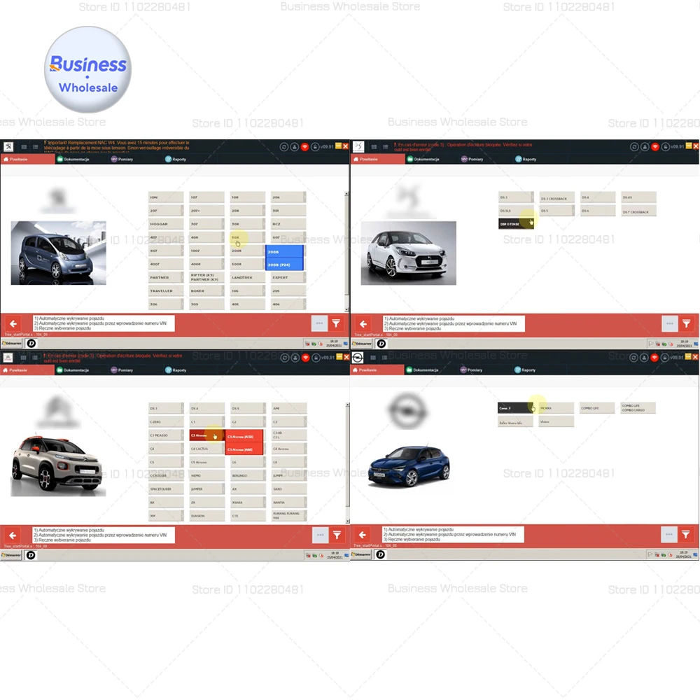PP2000 Lex-ia3 Diagbox V9.91 Adaptations diagnosis V9.91 PP2000 Lexi-a-3 For Citr-oen/Peug-eot Car Diagnostic Tool Software USB 3