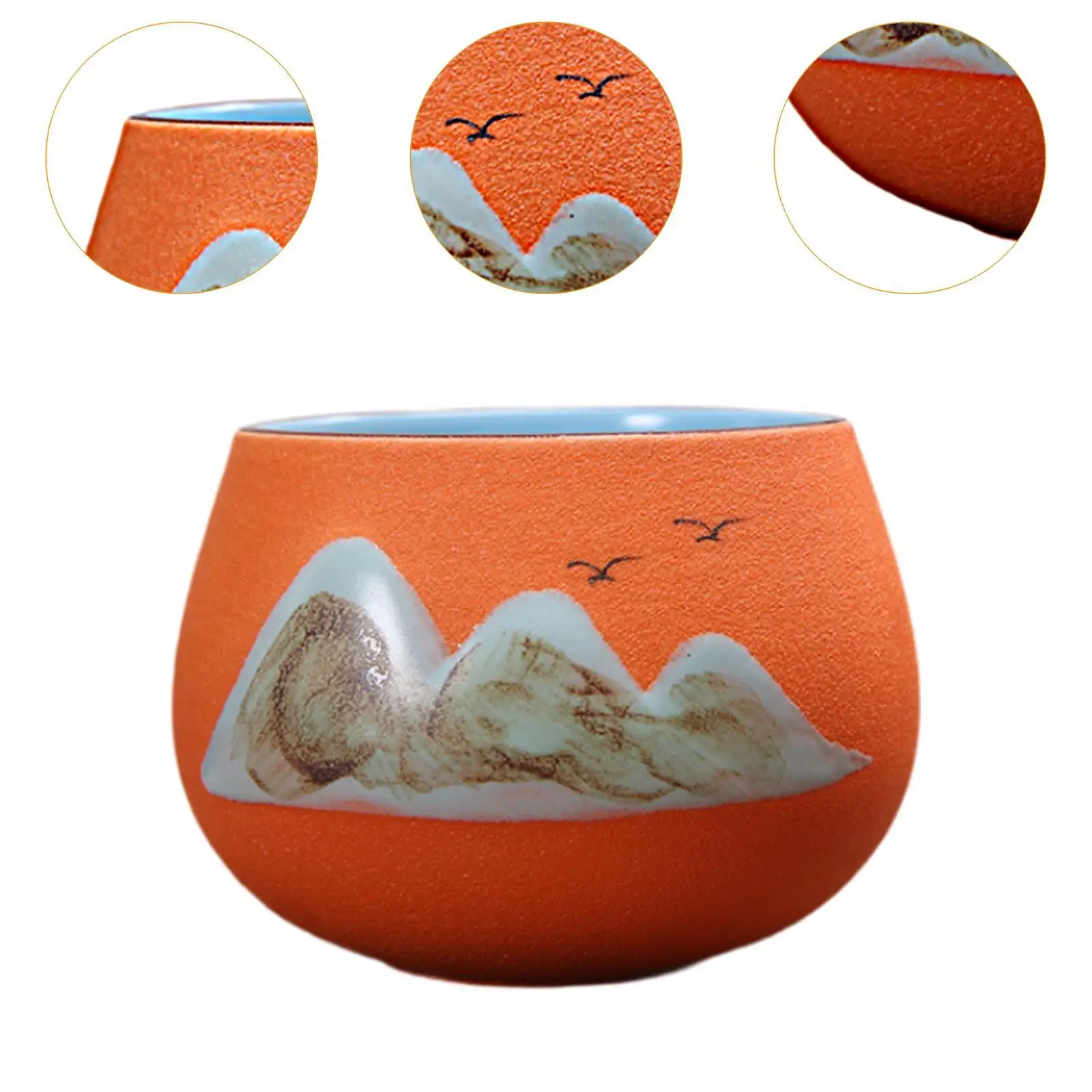 Ceramic Cup Tabletop Serveware Classic Kung Fu Tea Cup for Office Home Ceramic Cup Tabletop Serveware Classic Kung Fu Tea Cup for Office Home