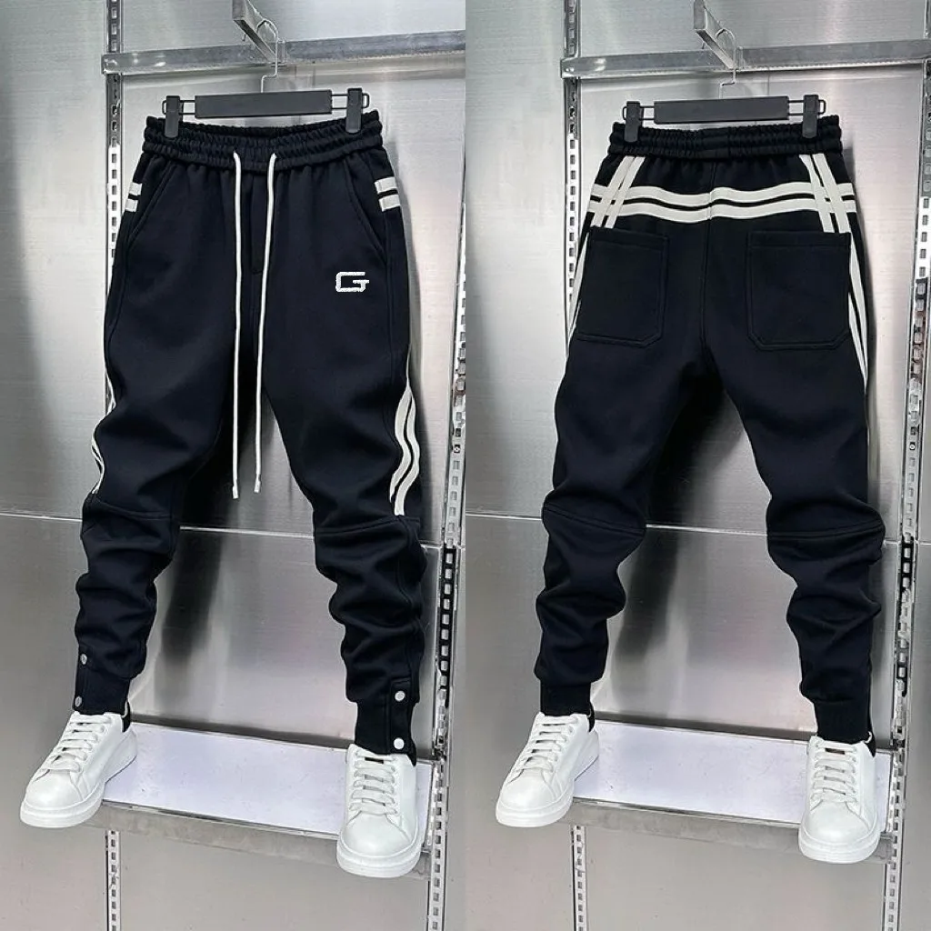2024 New Men Joggers Autumn Sweatpants Winter Drawstring Casual Pants Workout Running Cotton Sports Trousers Men Clothing 3