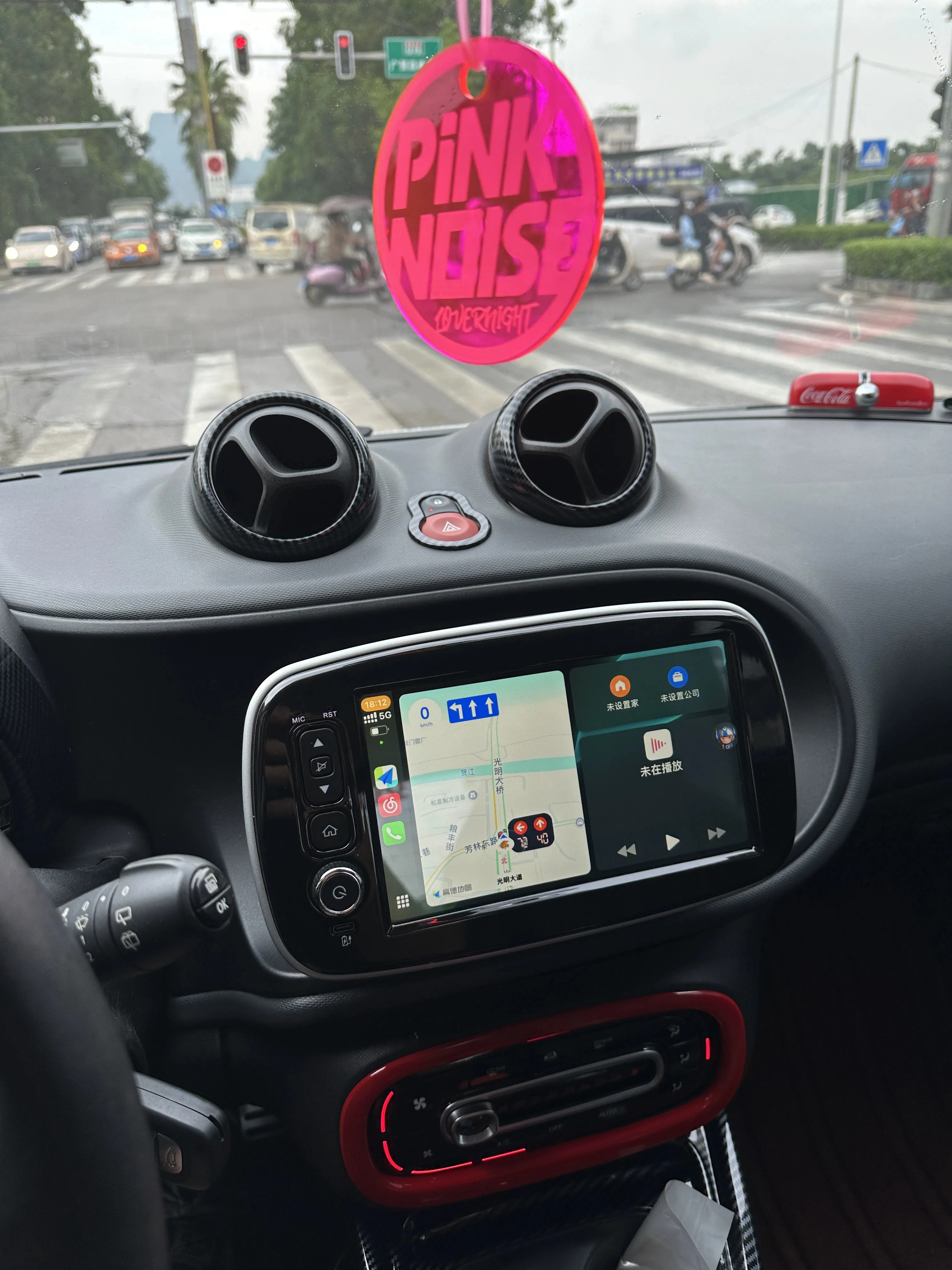 Radio de coche inalámbrico con CarPlay y Android Auto para Mercedes Benz Smart 453 Fortwo 2014-2020, sistemas multimedia GPS, autoradio estéreo 3