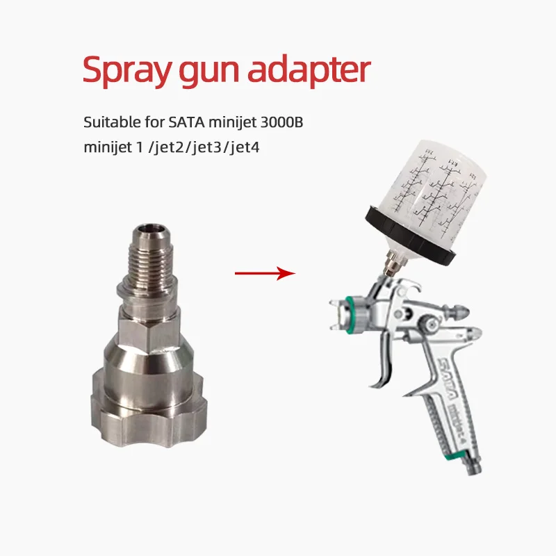 For sata mini spray gun adapter jet1 2 3 4 disposable paint gun cup
