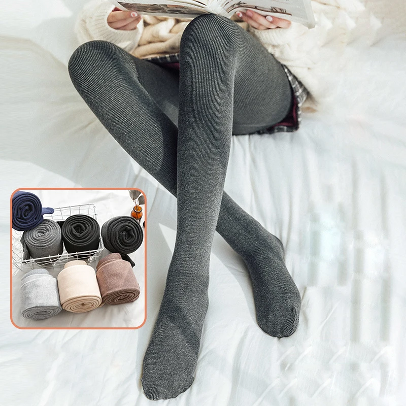 

Winter Spring Plush Warm Pantyhose Thermal Stockings Woman Onlyfans Lolita Tights Chinese Japan Underwear Brushed Leggings