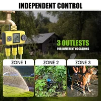 Insoma 3-выпускной автоматический таймер воды, система полива для орошения сада, независимое управление, спринклер, программатор, инструменты — изображение 6