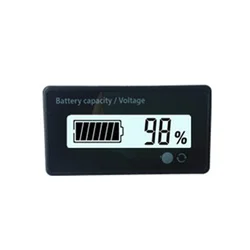Universal Battery Capacity and Voltage LCD Digital Tester (WHITE)