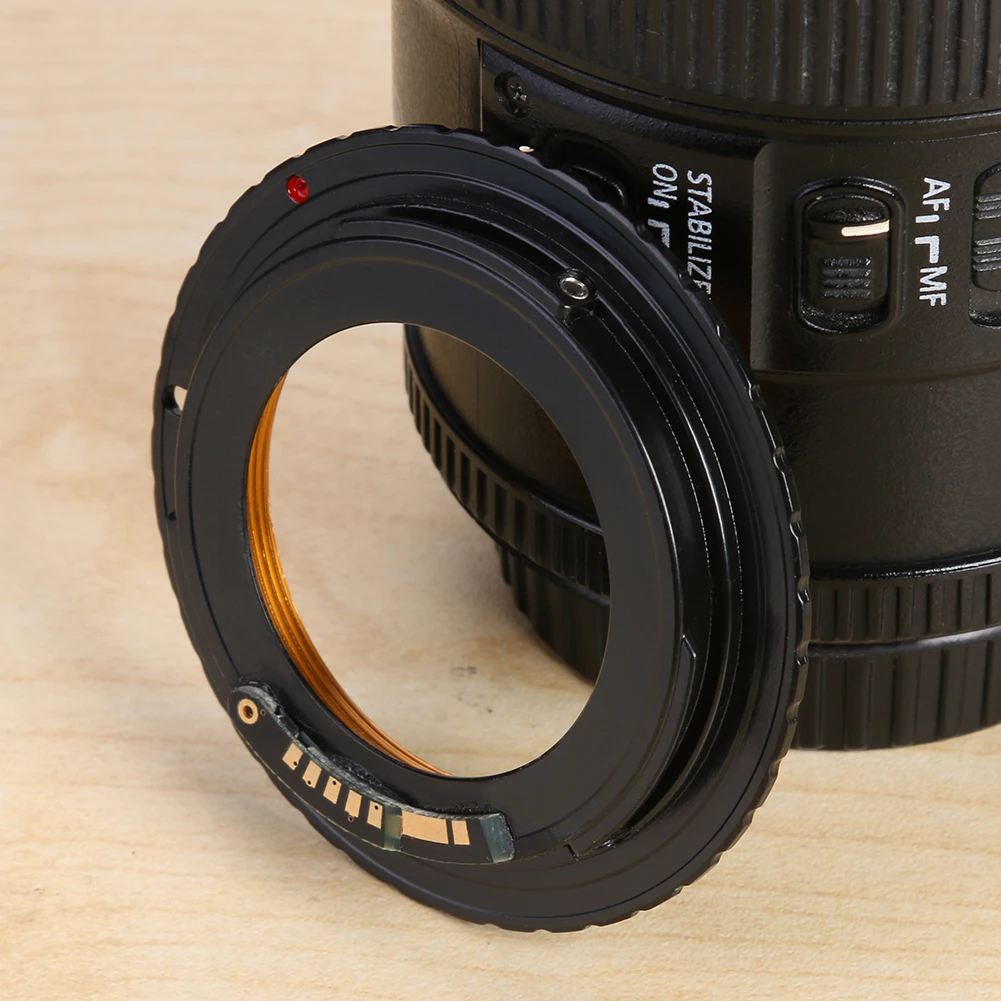 M42-EOS Copper Electronic Chip 3 AF Confirm Adapter Ring for Canon DSLR 600D 60D