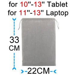 Elegant Gray Laptop Sleeve & Handbag (For 11 - 13 inch)