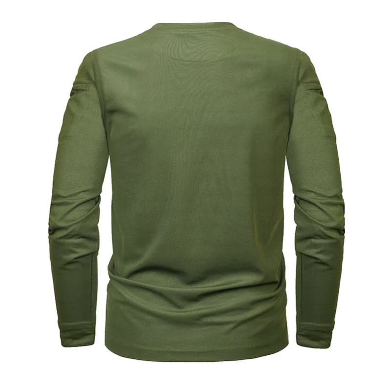 Sport T Shirt Long Sleeve T Shirt Tactical Military Clothing Men Shirt Quick-drying Long Sleeve Army Green Khaki Casual Sport Male T-Shirt Camping Hunting Clothes