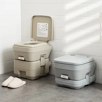 10L/20L RV Outdoor Squatting Toilet for The Elderly Mobile Outdoor Toilet Pregnant Women Portable Camping Toilet Flushing Mobile 1