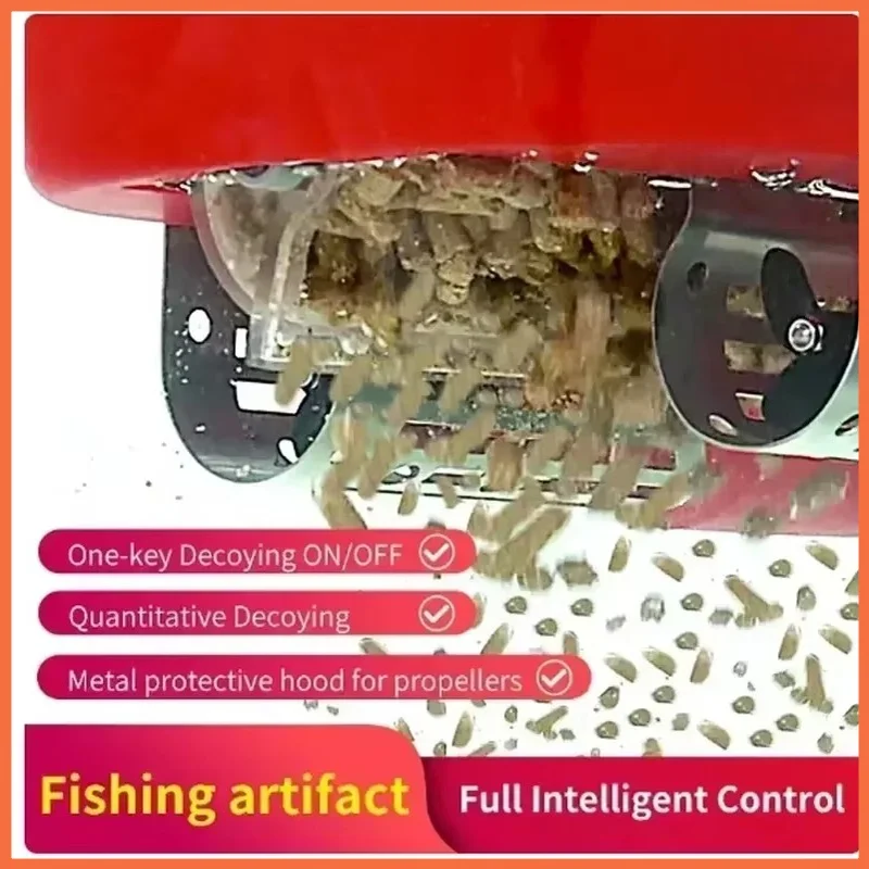 Remote Control Net Pulling Boat Automatic Nesting One Button Decoupling 500 Meter Bait Feeding Dual Motor Net Pulling Boat 2