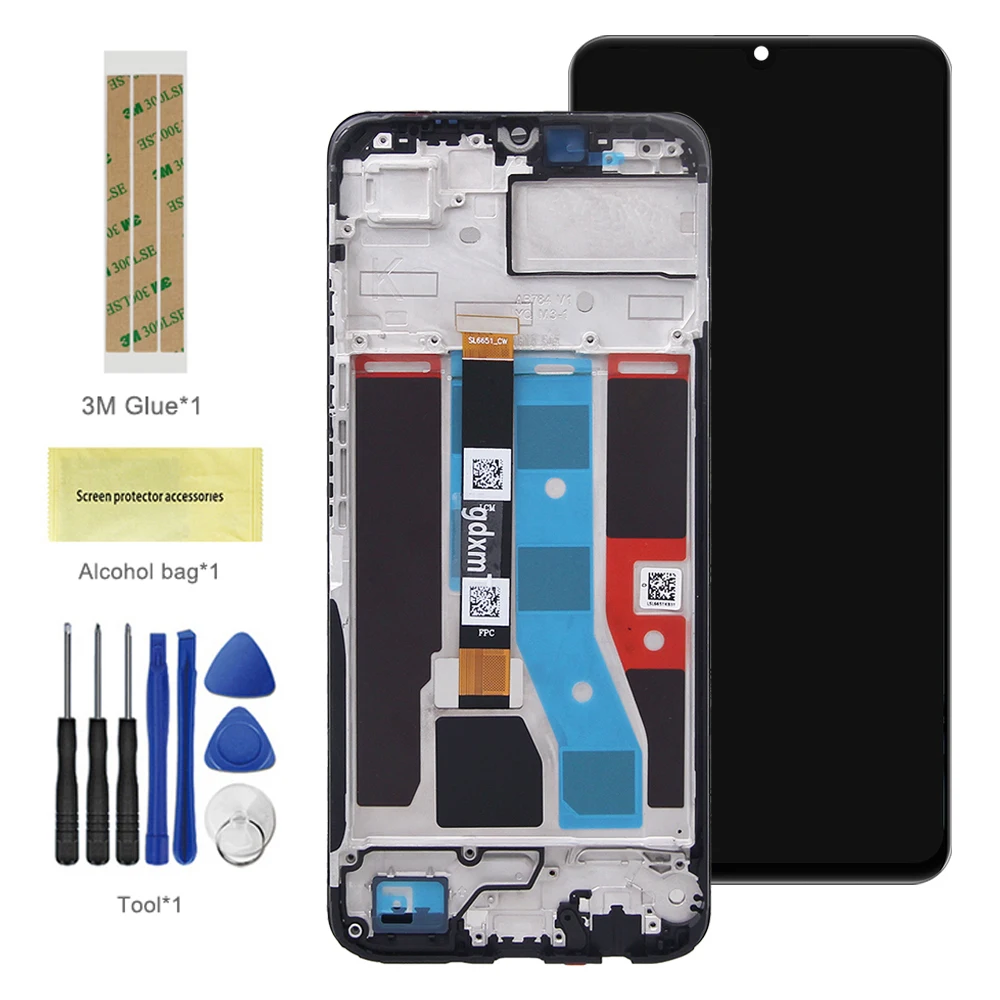 Display LCD Per Realme Note 50 RMX3834 - Schermo Sostitutivo Con Touch | 6.74 Pollici, Nero Con Cornice - Foto 7