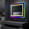LUVODI Rectangle RGB LED Bath Mirror Wall Mounted Waterproof Demist Vanity Makeup Mirror with Multicolor Lights 3