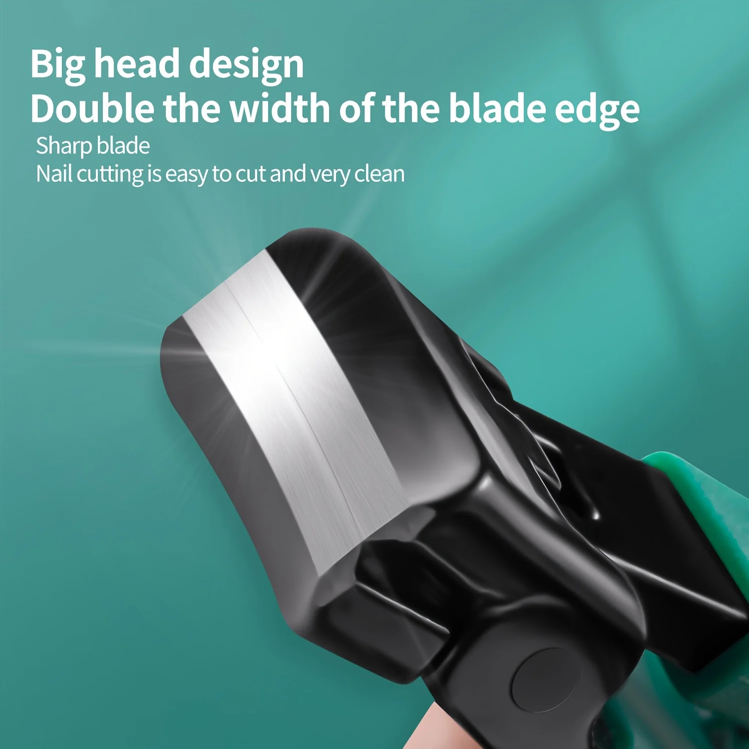 Portable Ultra Sharp Nail Clippers Stainless Steel Wide Jaw Opening Anti Splash Toe Nail Clippers Adult Thick Nails Large Open