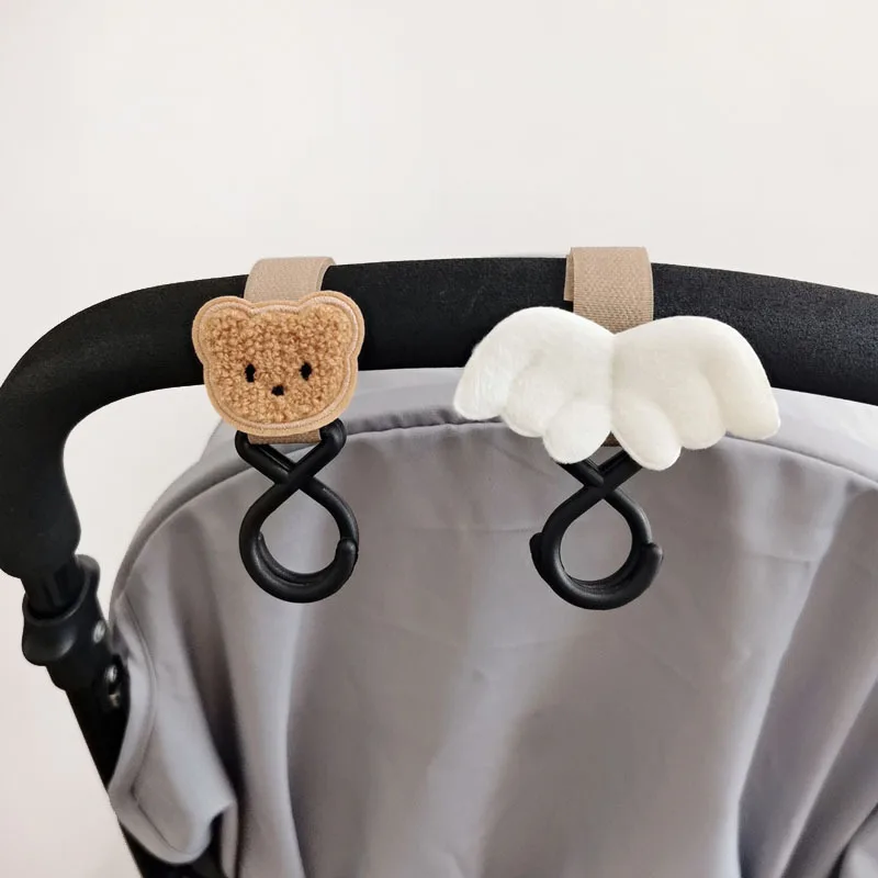 

Bear Baby Stroller Hook Pram Magic Sticker Clip Cart Organizer Pram Hook Pushchair Hanger Hanging Accessories Mommy Essentials