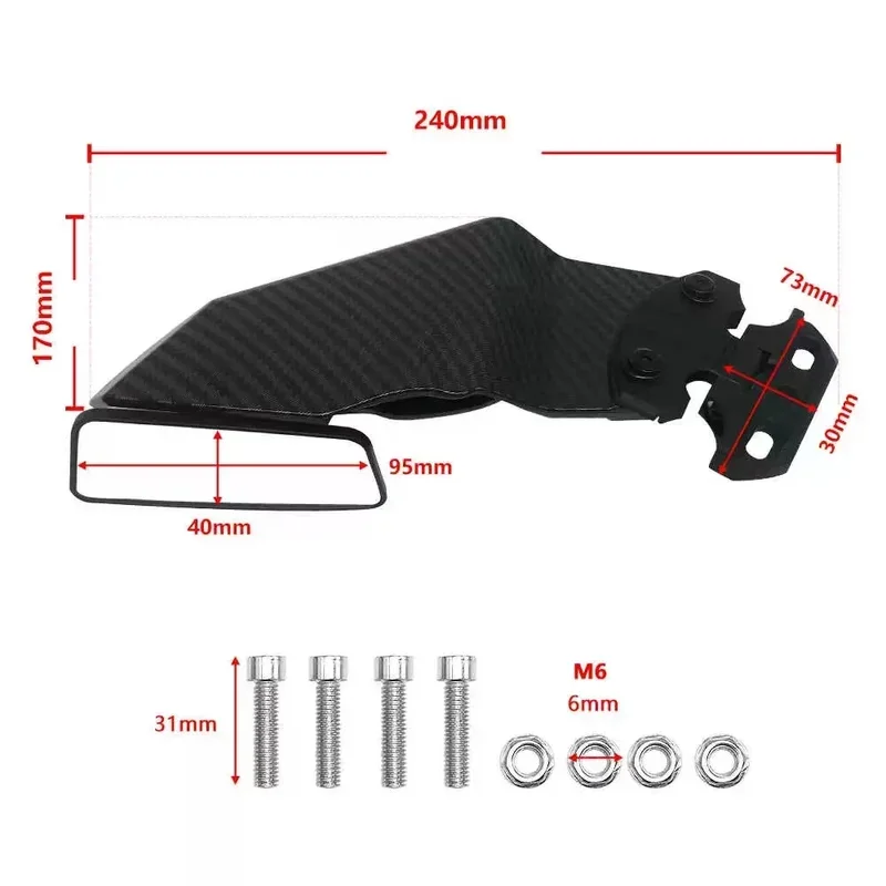 Motorfietsspiegels voor Honda CBR650R CBR 650R, 360