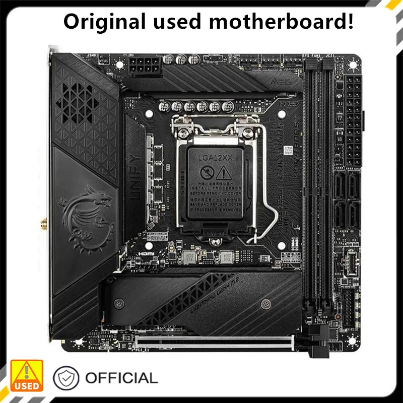 Per Meg Z590I Unify Desktop Usato Originale Intel Z590 Scheda Madre Ddr4 Da 64Gb Lga 1200 I7/I5/I3 Usb3.0 Sata3