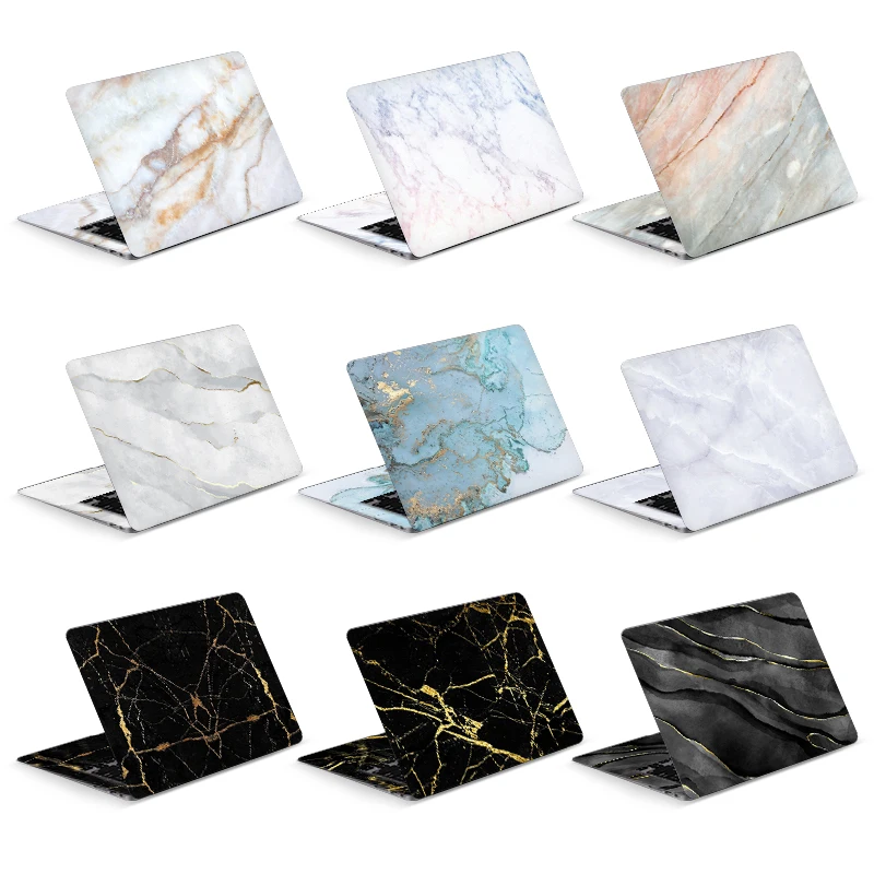 Universal Marble Laptop Skins Adesivo Pvc Skin Case Decorar Capa para Macbook Lenovo hp Acer Decalque 13 14 15.6 17.3