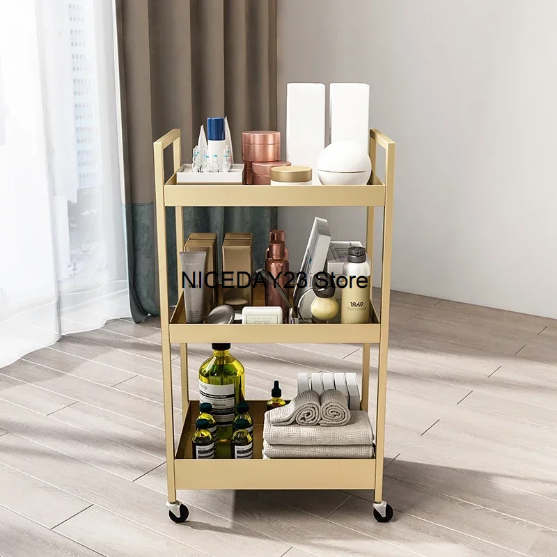 

Tattoo Utility Salon Trolley Beauty Tool Nail Medical Salon Trolley Hairdresser Carrello Portaoggetti Salon Furniture RR50ST